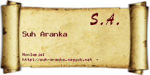 Suh Aranka névjegykártya